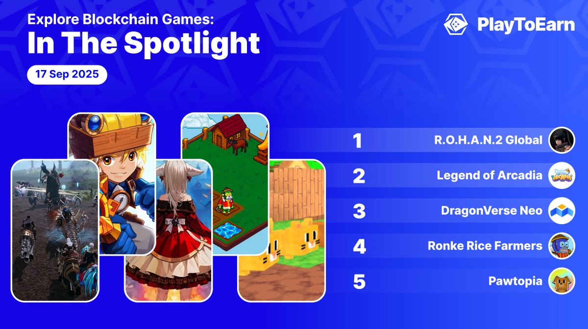 In the PlayToEarn spotlight - here are 5 crypto games that should be on your radar 🎮🔍

🔹<a href="/Rohan2_Global/">R.O.H.A.N.2 Global</a> 
The official sequel to the authentic MMORPG, Rohan!

🔹<a href="/LegendofArcadia/">Legend of Arcadia I #LOAS4 Coming 👻</a> 
Free to play mobile card-based RPG inspired by Kingdom Hearts

🔹<a href="/MOBOX_Official/">MOBOX</a> 
An Ever-Evolving