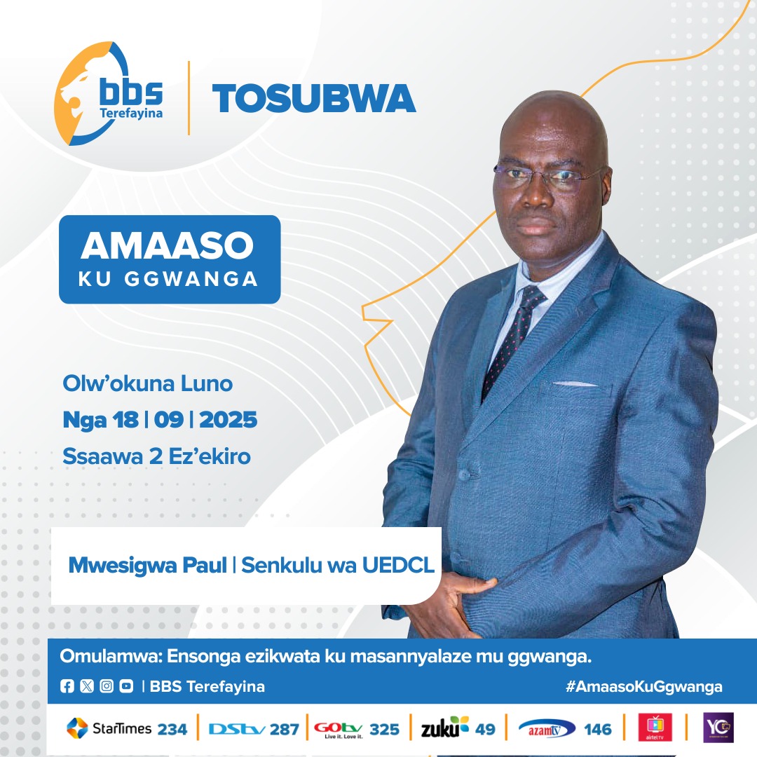 StevenBusuulwa's tweet photo. #AmaasokuGgwanga: Do you have any questions or concerns about electricity ? Drop them here &amp; Join us this Thursday 18th Sept on @bbstvug at 8pm with the Managing Director of @UEDCLTD Mr. Mugerwa Paul as he addresses your concerns. SDB https://t.co/hBzoP9kxyI