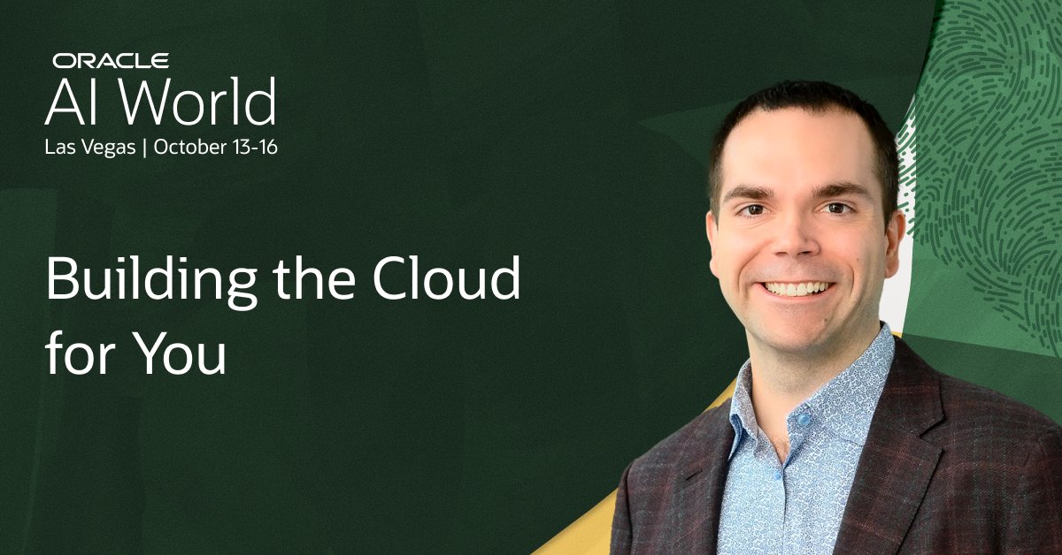 NewallMark's tweet photo. Whether you need the biggest AI solutions or the smallest sovereign footprint—you bring your toughest challenges, and Oracle engineers the answers. Join Clay Magouyrk’s keynote at #AIWorld to see how you can benefit from OCI’s industry-leading innovation: https://t.co/ePROZVFsAz https://t.co/JWCtsDKbPv