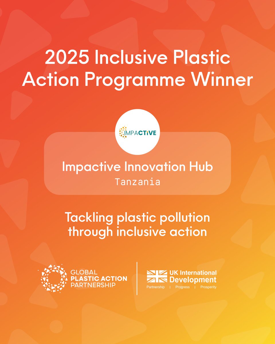 impactivehub's tweet image. Proud to be selected as a champion of the Inclusive Plastic Action Programme by #GPAP at @wef with @GOVUK @DefraGovUK support.

Together with other champions, we will drive #inclusive solutions for a circular economy that leaves no one behind.
🔗 globalplasticaction.org/inclusiveaction