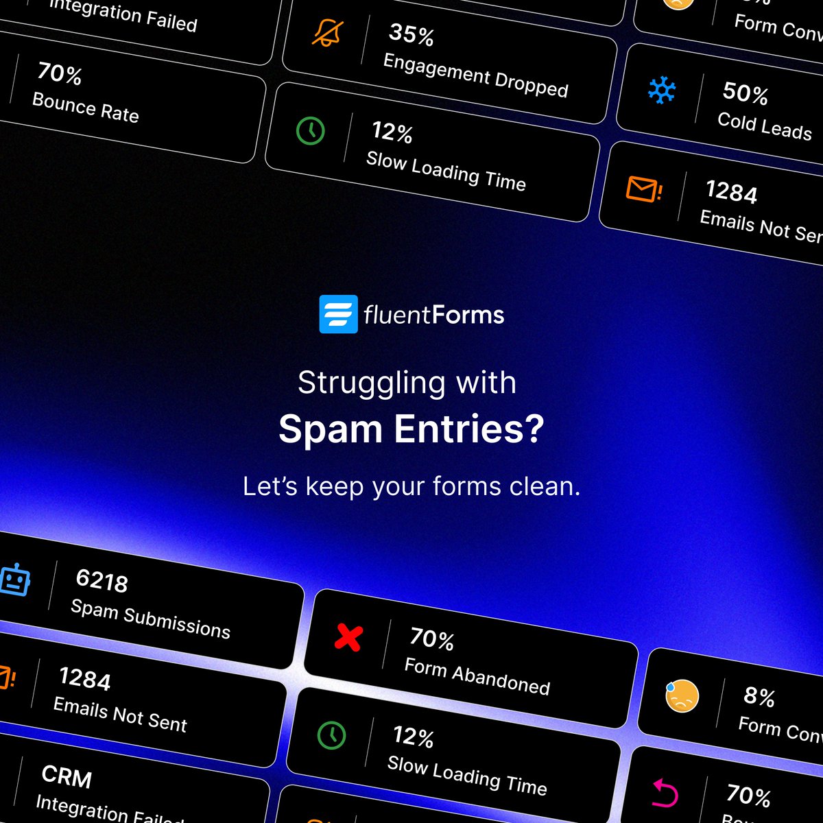 Fluent_Forms's tweet image. Say goodbye to spam. Keep your forms clean and your leads real.