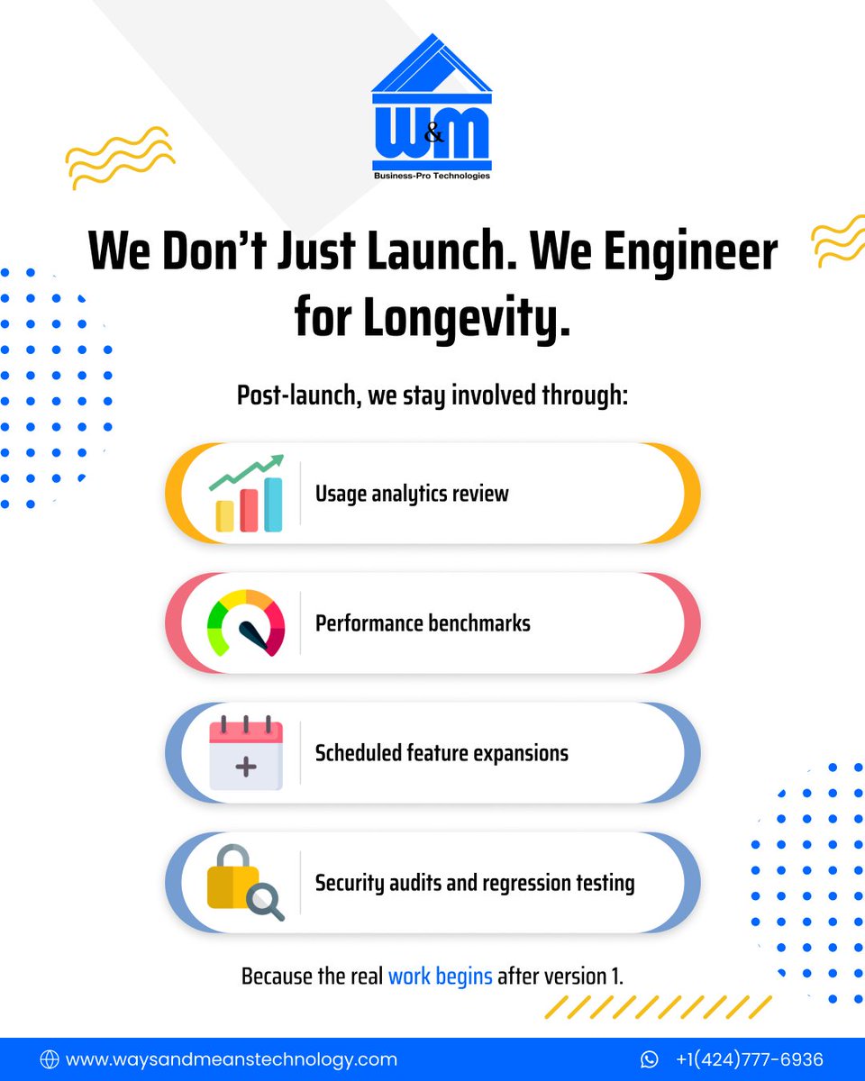 WMTechnology's tweet image. Workflow Wednesday:
Our 4-layer custom app flow -> Discover -> Prototype -> Build -> Evolve
+1 (424) 777-6936 | waysandmeanstechnology.com
#DevWorkflow #AppDevProcess #WMTechnology