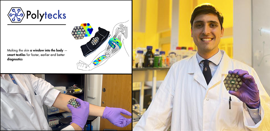 Cambridge_Eng's tweet image. From lab to market: Dept spin-out to develop wearable #etextile #tech for early detection of heart defects
eng.cam.ac.uk/news/lab-marke…
"Polytecks tech records not only electrical heart signals but achieves higher spatial resolution than a conventional ECG" - founder @RubenRuizMateos