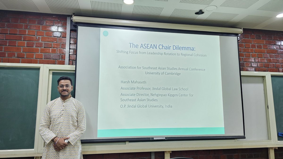 This week I presented my research at the Association for Southeast Asian Studies Annual Conferenc organized by the University of Cambridge. 

I presented on the "ASEAN Chair Dilemma: Shifting Focus from Leadership Rotation to Regional Cohesion".