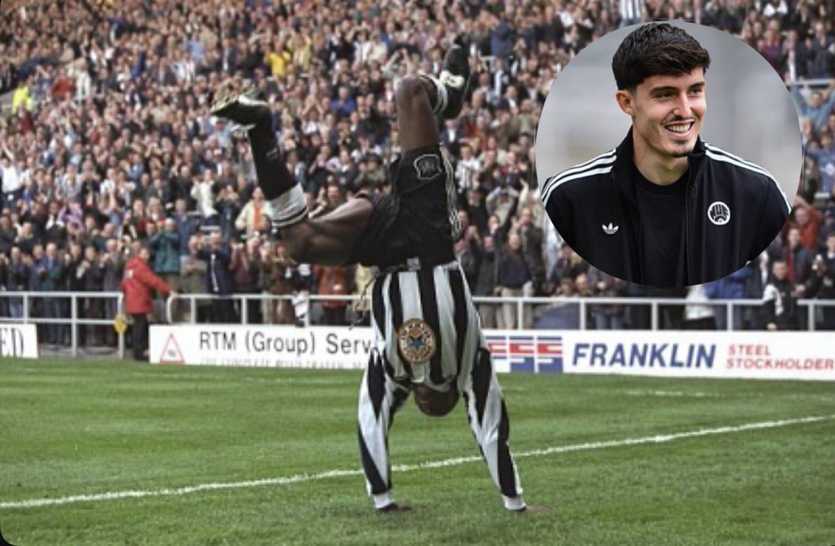 EXCLUSIVE🚨⚫️⚪️:  Newcastle United defender Tino Livramento has confirmed he WILL replicate Tino Asprilla's trademark celebration if he scores a hat-trick in tomorrow night's Champions League fixture against Barcelona.