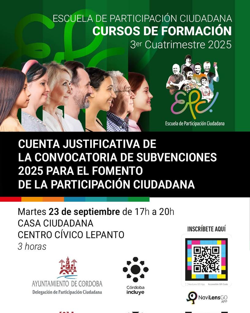 EscuelaParticip's tweet photo. Formación con los aspectos más importantes en la presentación de la justificación de subvenciones de 2025: memoria de actividades, publicidad, facturación, justificantes de pago, otras obligaciones…
Enlace para inscripciones: https://t.co/Wqo6ahhs4x…

Organiza @ParticipaCor https://t.co/qEj33RTIqP