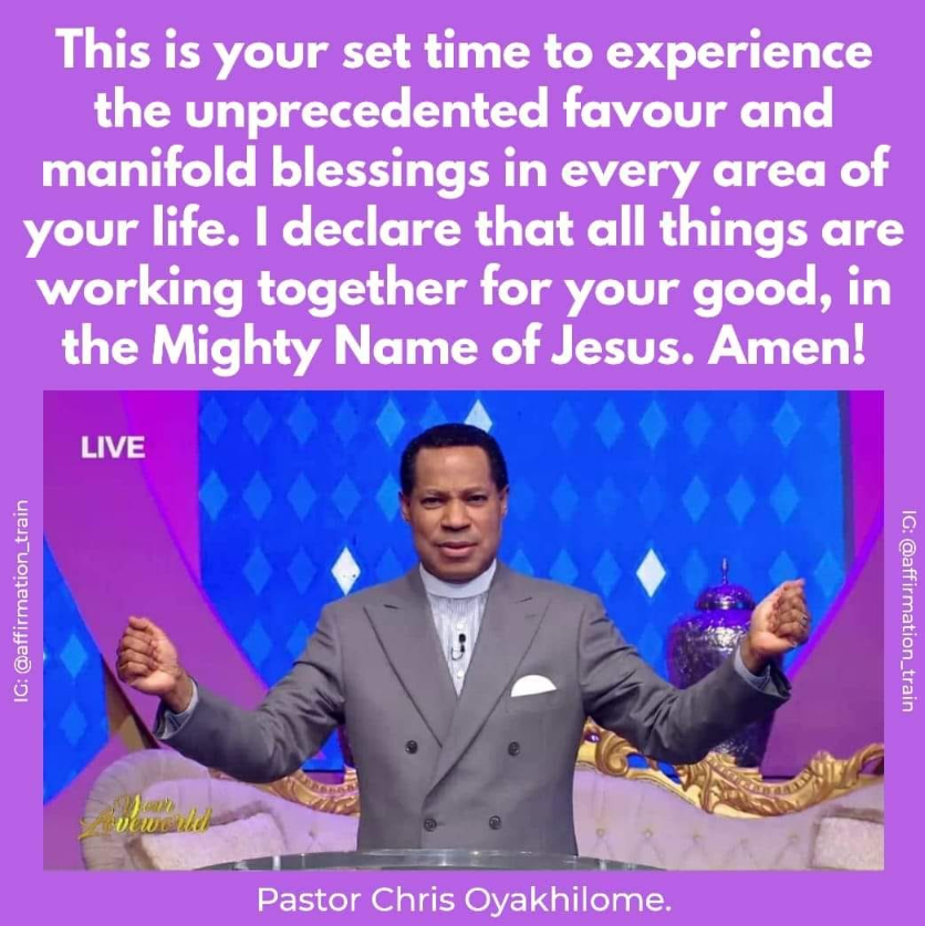 christemb_usa's tweet photo. ❤️💥Experience unprecedented favor and blessings!!!🙏
#MonthofCoordination #YearofCompleteness #PastorChris https://t.co/brGaecjDKU