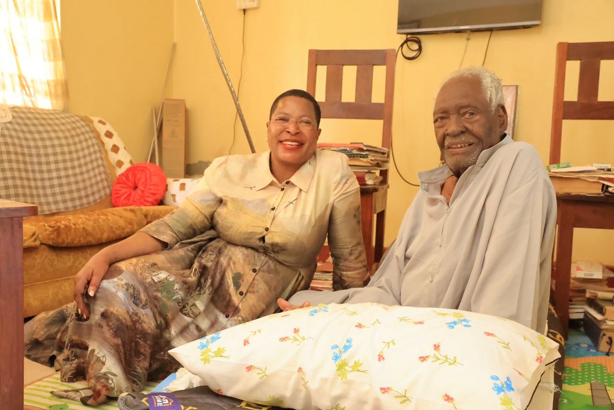 This morning, I visited Mzee Sylvanus Isiagi, a former member of Parliament and Minister, at his home in Kwari Kawar, Kachumbala, where he has been unwell recently. At 98 years old, he remains a radiant source of knowledge, wisdom, and insight, guiding us as we continue to serve