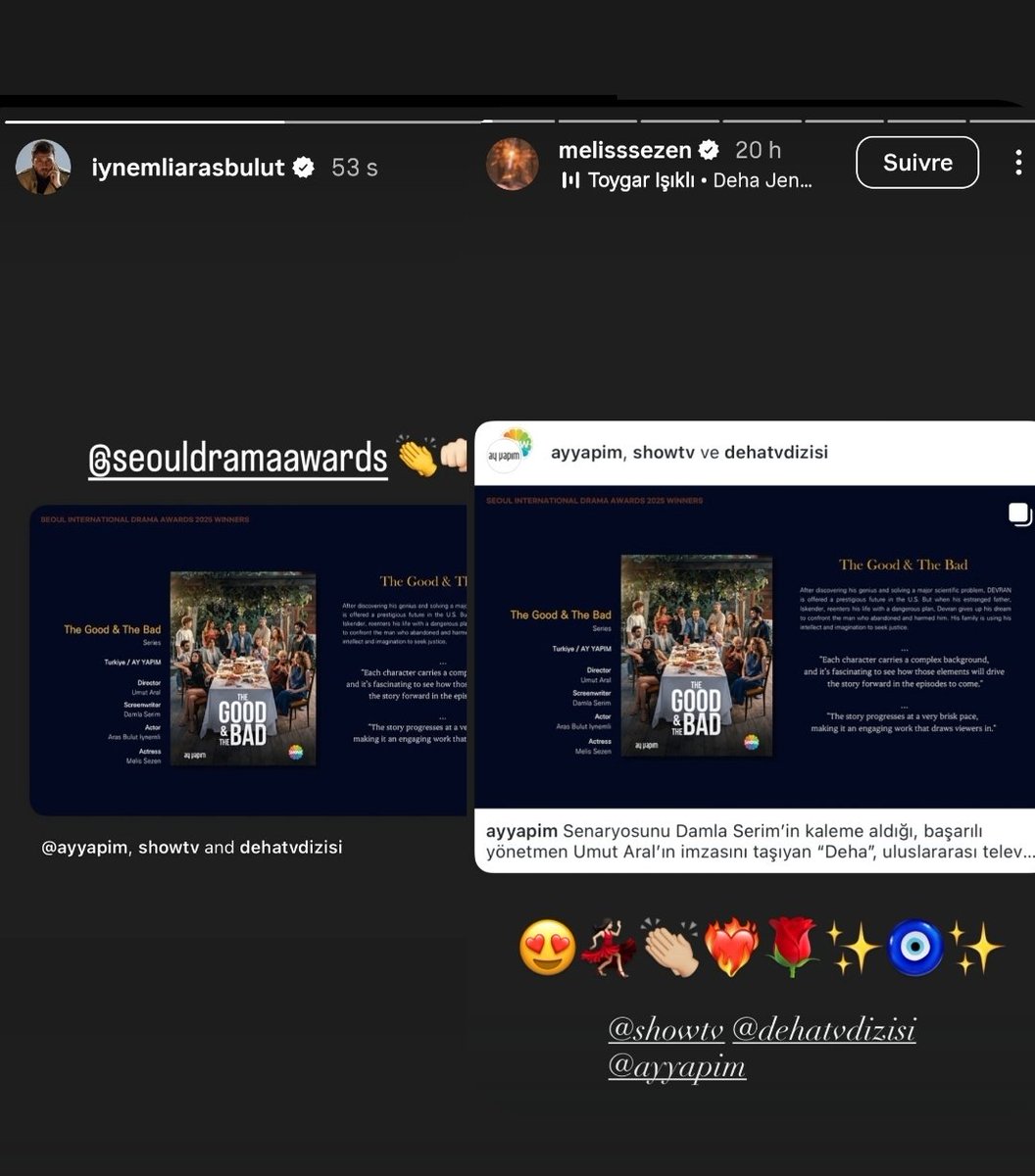 DaEfsun's tweet image. Emeğiniz çok. Tekrardan tebrikler ❤👏
#ArasBulutİynemli 
#MelisSezen 
#Deha #İmDev