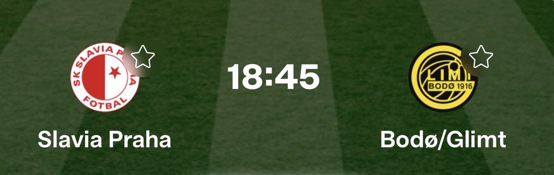🧞‍♀️ 1000KR TIPPEKONK!!!

(NY SPILLER? DM!)

🌸  Slavia Praha - Bodø/Glimt

🌷Hva blir resultatet?
🌷Antall gule kort?
🌷Retweet + følg meg
🌷Ha konto hos Miki! Lag en konto via link her: miki.social/s (100% opptil 6000kr odds og casinobonus via link)

🌸1000kr til en!