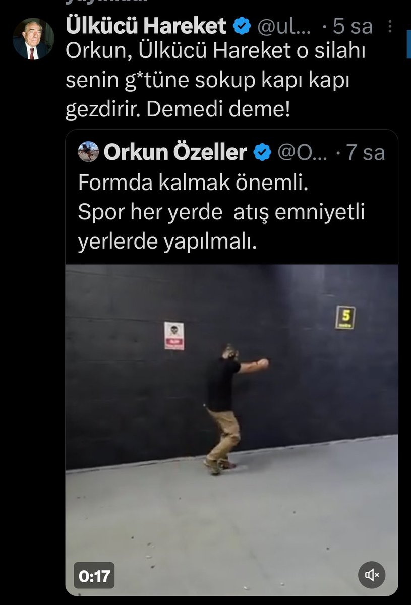 orkun özeller hakında yakalama kararı çıkaran aynı savcı acaba orkun özelleri tehdit edenler için aynı işlem yapılacak mı yoksa sizdemi apo piçine özgürlük isteyen vatana en büyük hainliği yapmış MHP'li mısınız  ?