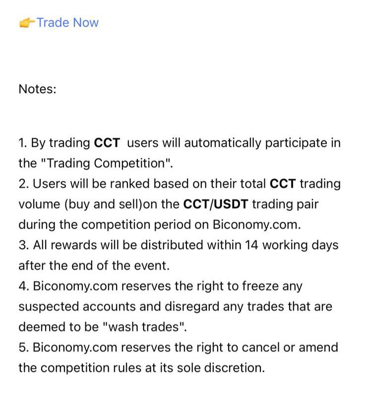 🚀 #ClickCash Trading Competition, Share 15,000,000 $CCT! 🚀

Dear Biconomy.com users:

To give back to our global community, we are excited to announce the <a href="/ClickCashCoin/">ClickCash CCT</a> Trading Competition with a total prize pool of up to 15,000,000 $CCT!💎

📅Activity time: