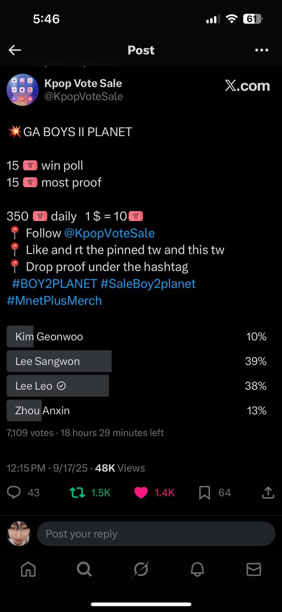 sunsmintt's tweet photo. @KpopVoteSale #LEELEO https://t.co/BMlutDzqsw
