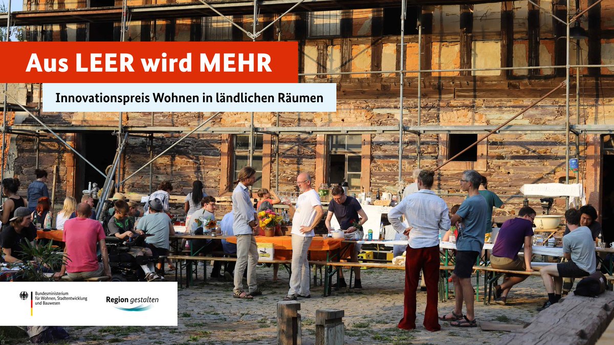 BMWSB_Bund's tweet photo. #Leerstand hat seinen Preis. Diejenigen, die ihn mit guten Ideen beseitigen, ab sofort auch. 💡🏆🏡

Jetzt informieren und mit der eigenen Initiative oder dem eigenen Projekt für unseren neuen Innovationspreis bewerben❗️

Mehr Infos 👉 https://t.co/XFWhWcai2N #AusLeerWirdMehr https://t.co/dkp2s6V7Vq