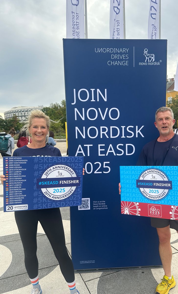 🎉 Celebrating 20 Years of the 5K@EASD! 🎉

What an incredible evening in Prater Park! The energy  from <a href="/EASDnews/">EASD</a> attendees who joined our Group Run was inspiring. 
We’re not done yet. Join us this evening at 5:00 PM, starting from the main entrance at Messe Wien.
<a href="/novonordisk/">Novo Nordisk</a>