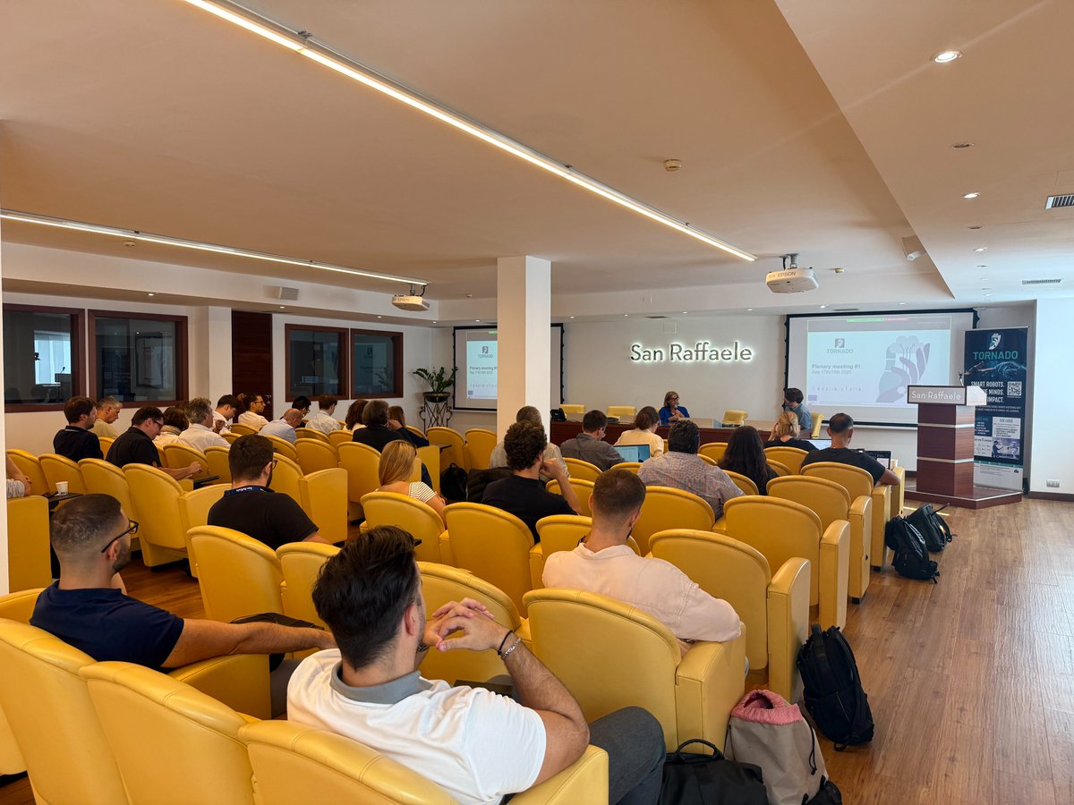 SanRaffaelespa's tweet photo. 📷 È in corso presso il San Raffaele di Roma il primo Plenary Meeting del progetto europeo TORNADO, inanziato nell’ambito di 𝗛𝗼𝗿𝗶𝘇𝗼𝗻 𝗘𝘂𝗿𝗼𝗽𝗲 con il supporto della European Health and Digital Executive Agency (HaDEA). https://t.co/DhIc7B483r