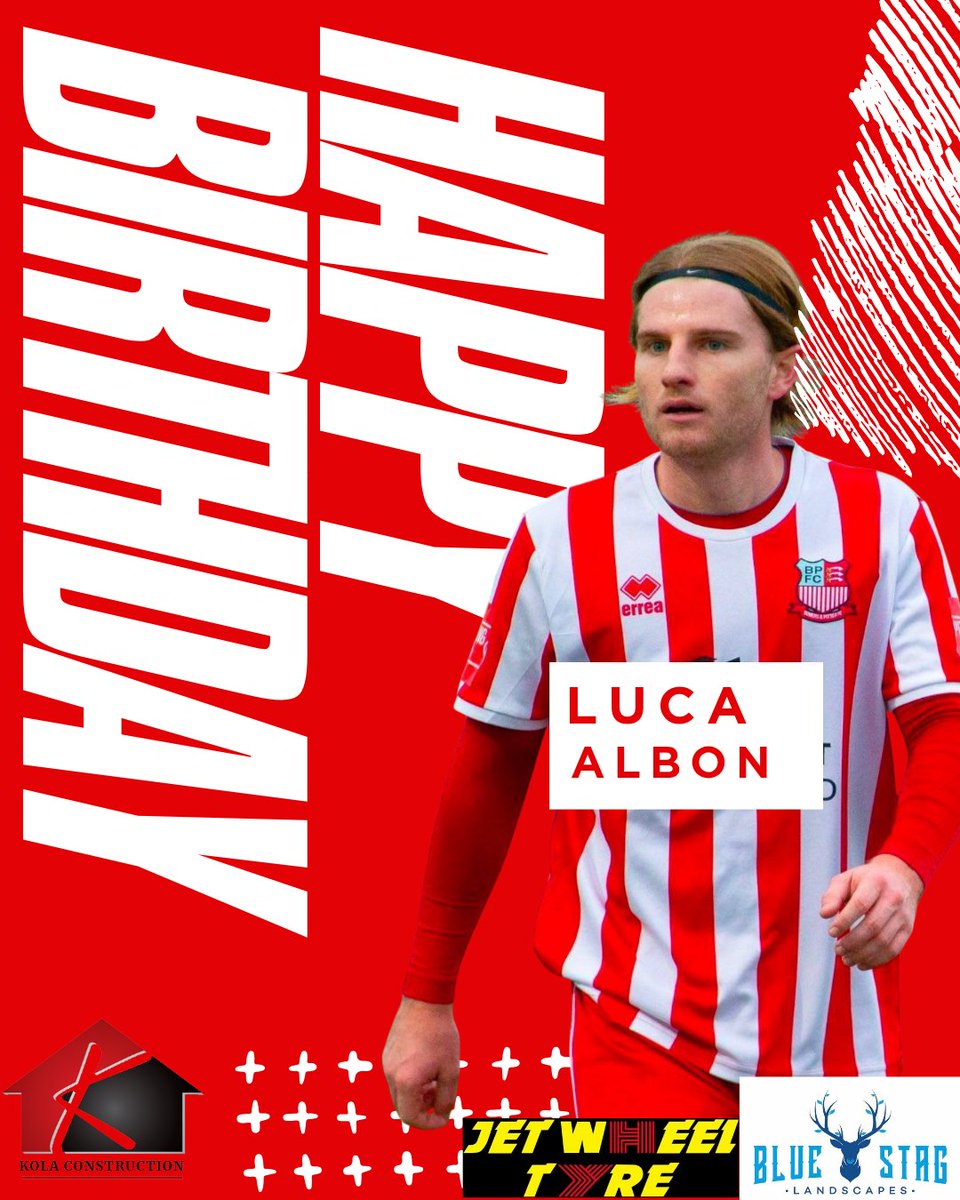 Happy birthday to our Skipper <a href="/lucaalbon1/">Luca Albon</a>. From everyone at Bowers and Pitsea, we hope you have a fantastic day, Luca #UpTheBowers