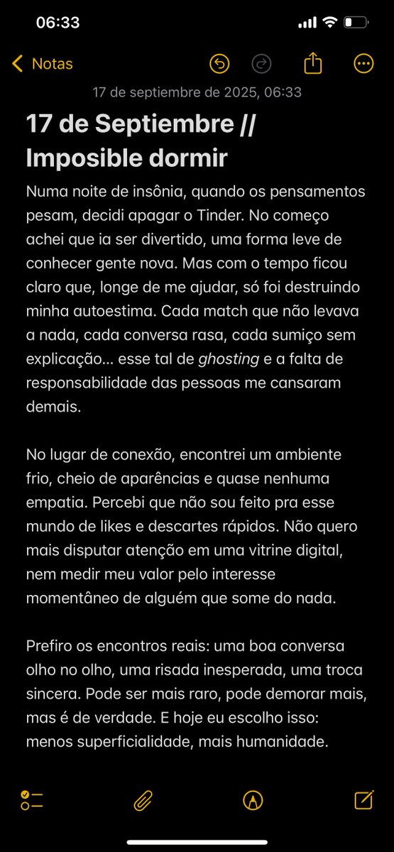 Mi experiencia usando por primera vez Tinder, tuve aproximadamente 40 encuentros en dos meses y debo decir que solo rescate una persona como la gente y fue justamente la primer persona que conocí.