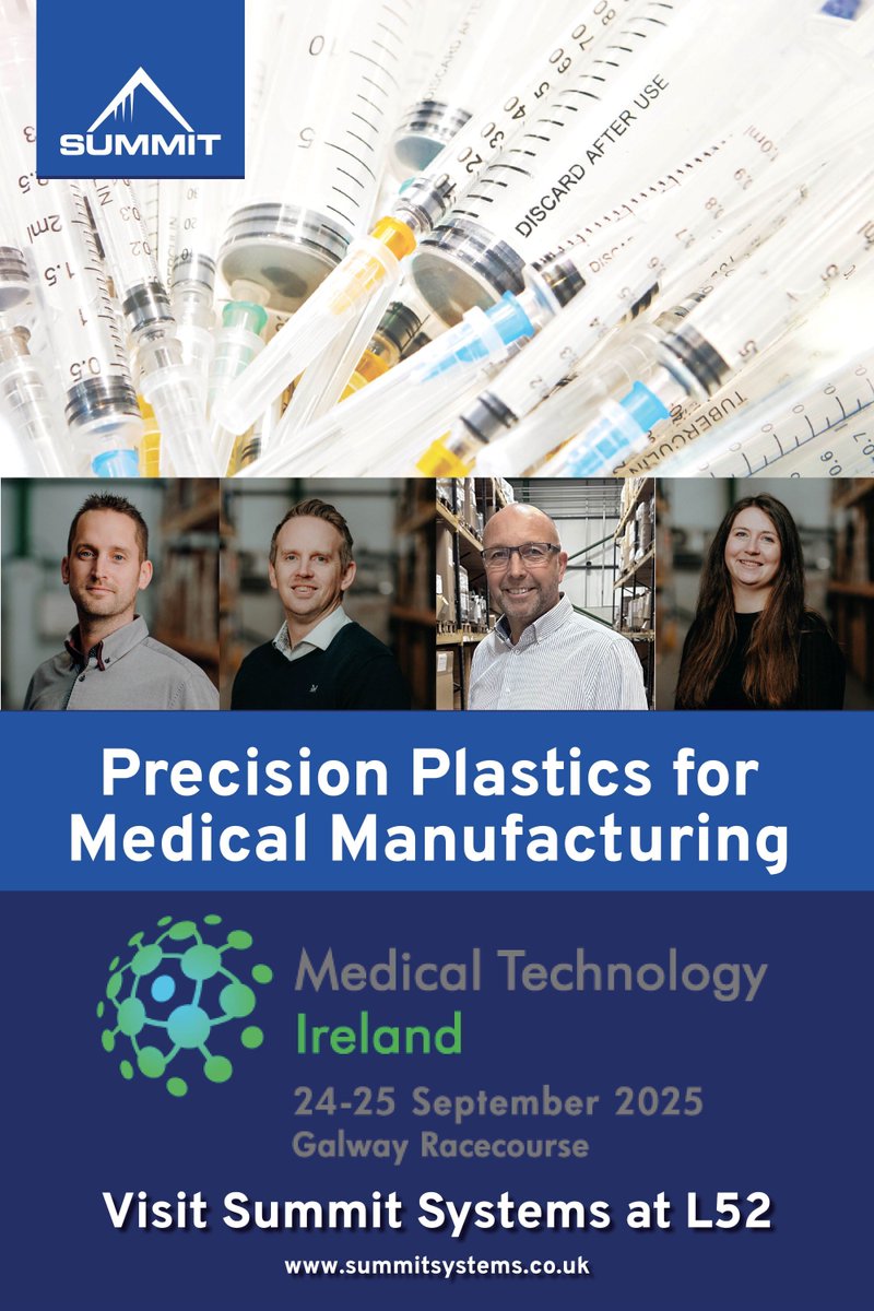Plastics are vital to modern healthcare. Meet us at <a href="/MedicalTechIre/">Medical Technology Ireland</a> to discover plastics automation, process cooling, and recycling solutions for medical cleanrooms.

#PlasticsInMedical #UKManufacturing #MedicalInnovation