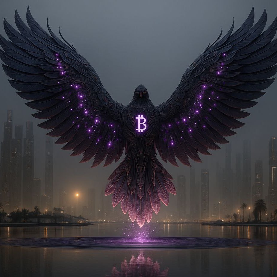 From the ashes of the old world, a new standard rises. 🟣 #PurpleBitcoin