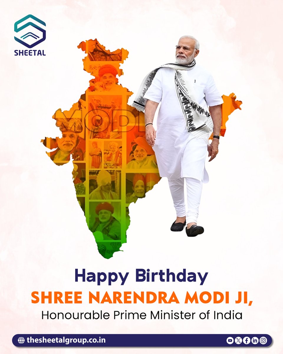 _Sheetal_Group's tweet photo. 🇮🇳 Wishing a very Happy Birthday to our Honourable Prime Minister, Shree Narendra Modi Ji 🙏
A true leader who inspires the nation with vision, dedication, and unwavering commitment. 
#HappyBirthdayModiJi #SheetalGroup #Leadership #Inspiration #NationFirst #bjp #odisha https://t.co/h7ZTxDkf2z