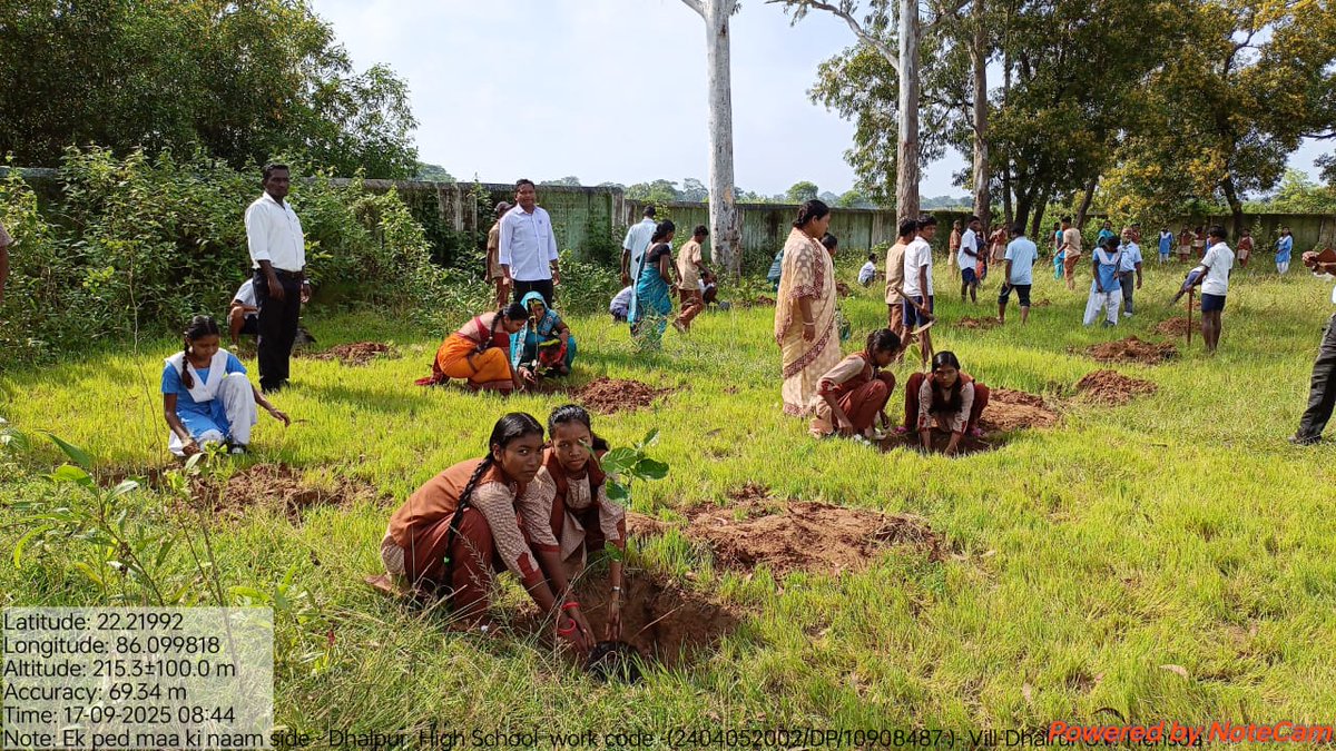 BDO_Jamda's tweet photo. Plantation activities taken up at all GP area of Jamda block Under EK PED MAA K NAAM 2.0 https://t.co/rCIX2aj6n1