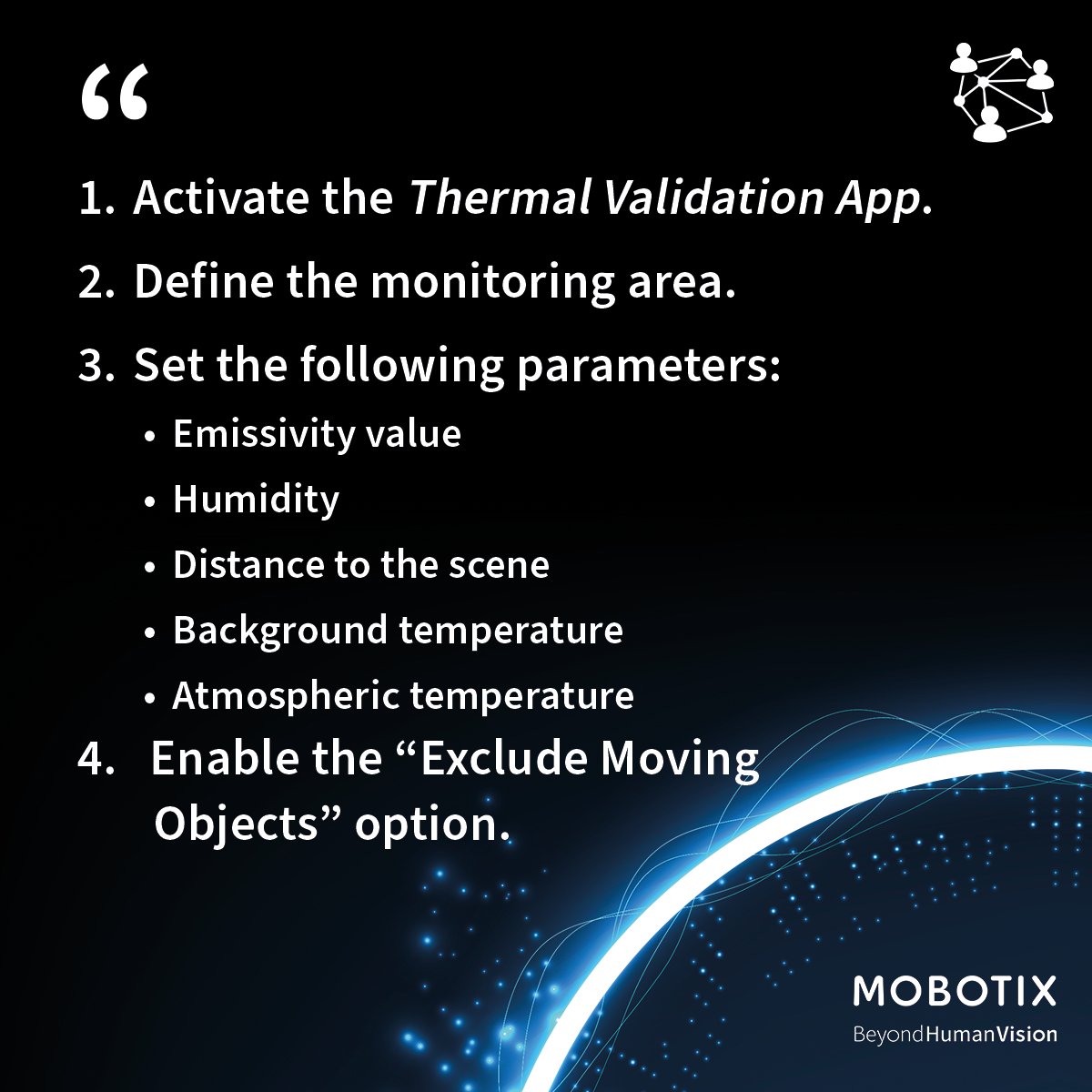 🌡️ The MOBOTIX Thermal Validation App intelligently detects and filters out warm objects that appear in the camera’s field of view but do not pose a threat — for example, vehicles with hot engines passing through the monitored area.
👉 mobotix.com/en/mobotix-cer…