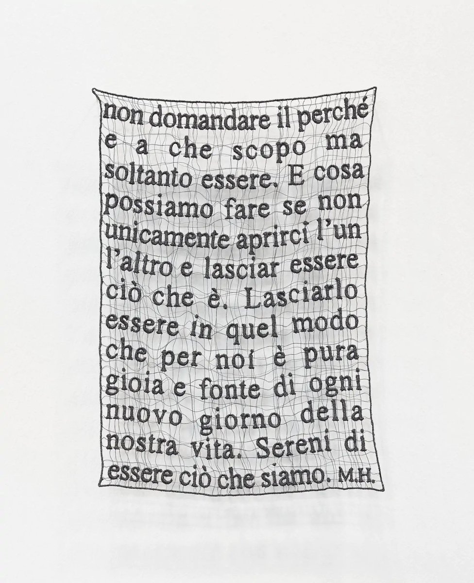 Opening this week in Modena, Il tempo della scrittura (Galleria BPER, curated by Stefania De Vincentis): visual writing and knowledge from Renaissance works to Sabrina Mezzaqui and Pietro Ruffo. I contribute with a short essay on Ruffo, cartography and counter-Enlightenment