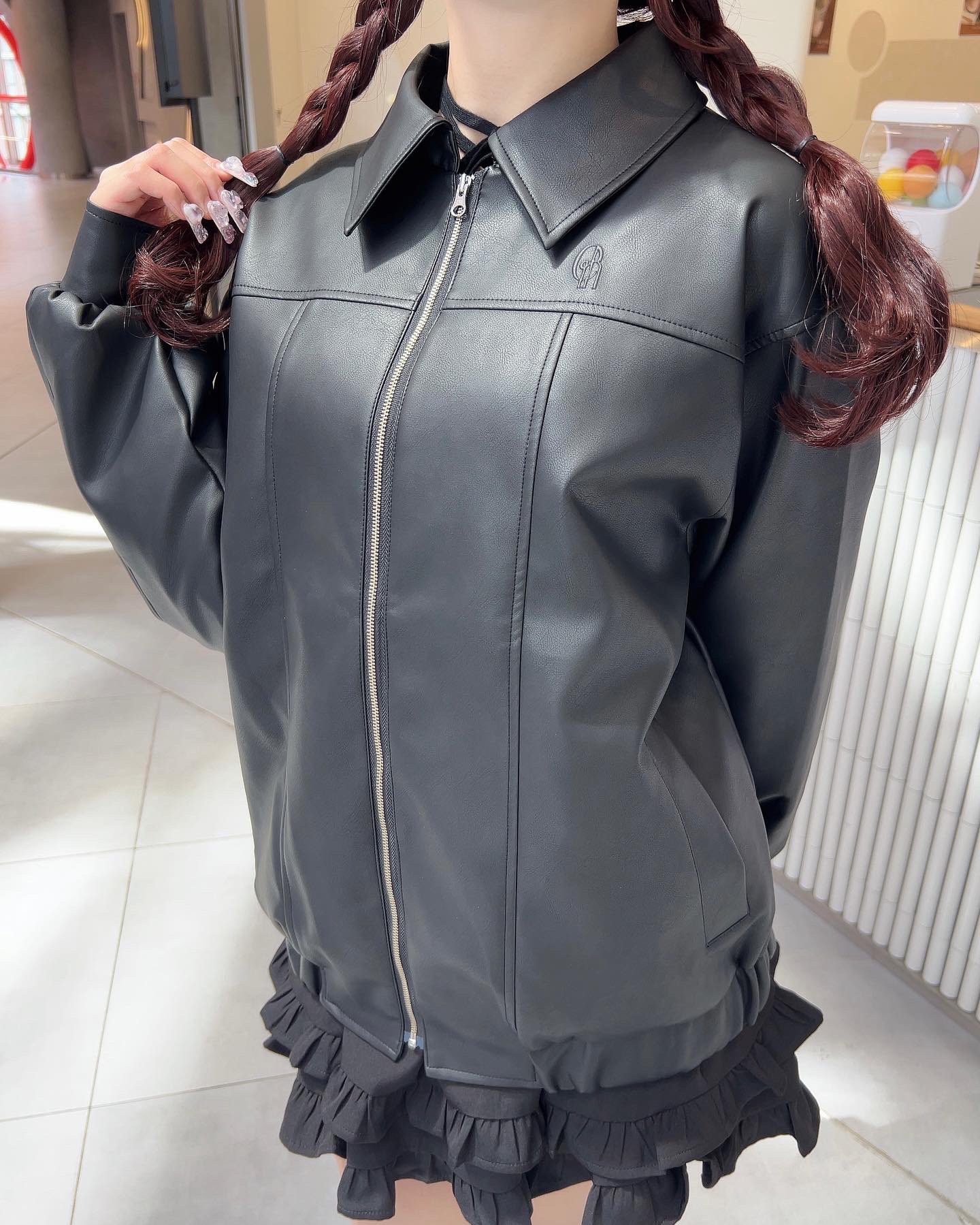 ✨美品✨ダイアグラム　フリルレイヤードブルゾン　ネイビー　36 グレースコンチネンタル ダイアグラム フリルレイヤードブルゾン