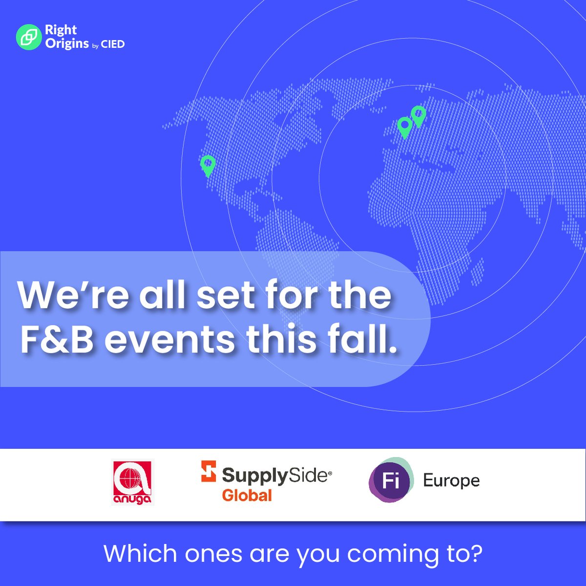 ciedbv's tweet image. We are going to be a busy bee in the coming months!

With @anugacologne , @SupplySide , and @Fi_FiEurope  lined up, we&apos;re all set to observe &amp;amp; learn from F&amp;amp;B and #nutrition leaders about #RFIs, #data, &amp;amp; #Compliance workflows challenges.

Which #tradefairs are on your list?