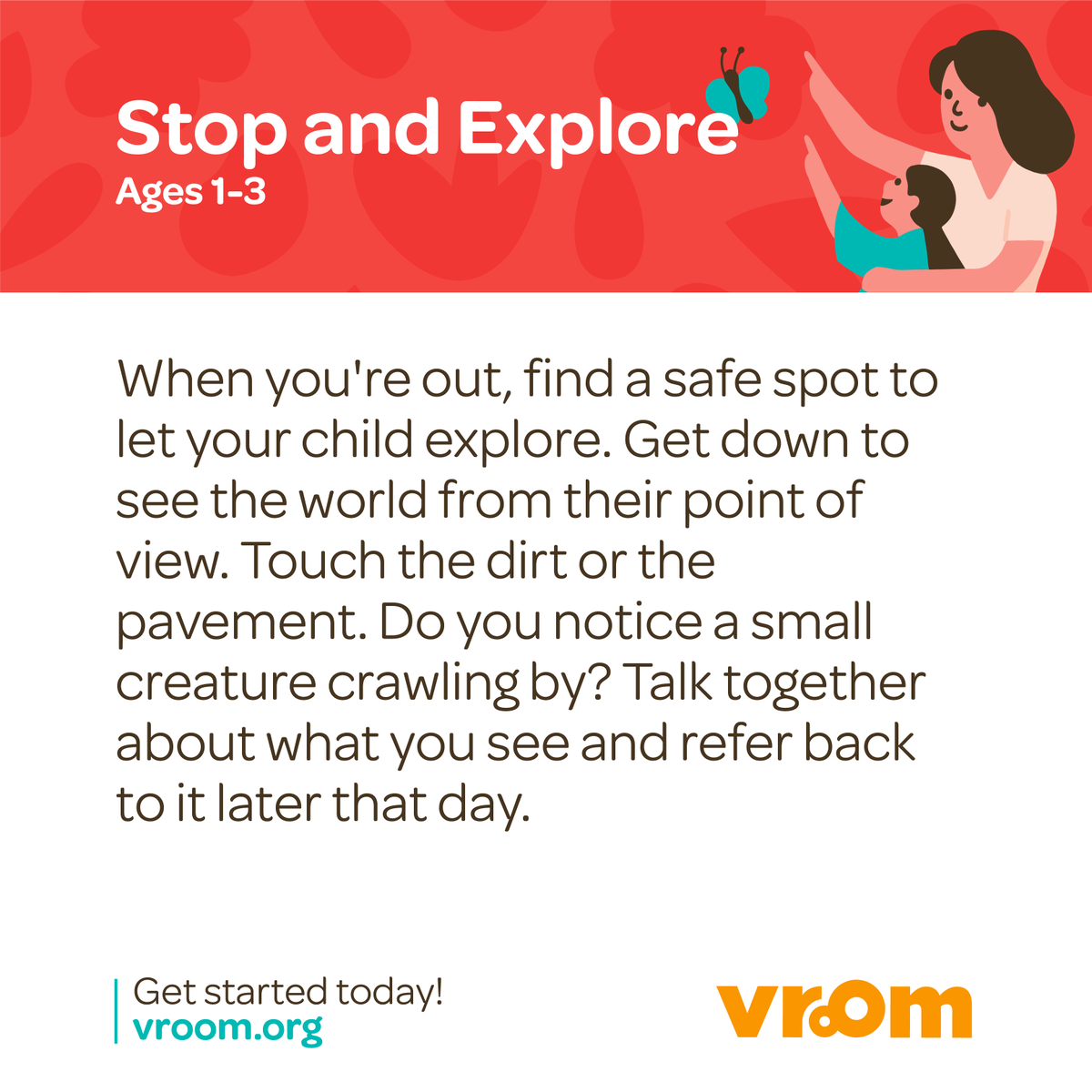 joinvroom's tweet image. What’s that? 🤔 

That simple question can spark so much learning! 💡 Explore your surroundings together and talk about what you see - it’s a natural way to build memory and language through Vroom Brain Building Moments. #ToddlerPlaytime