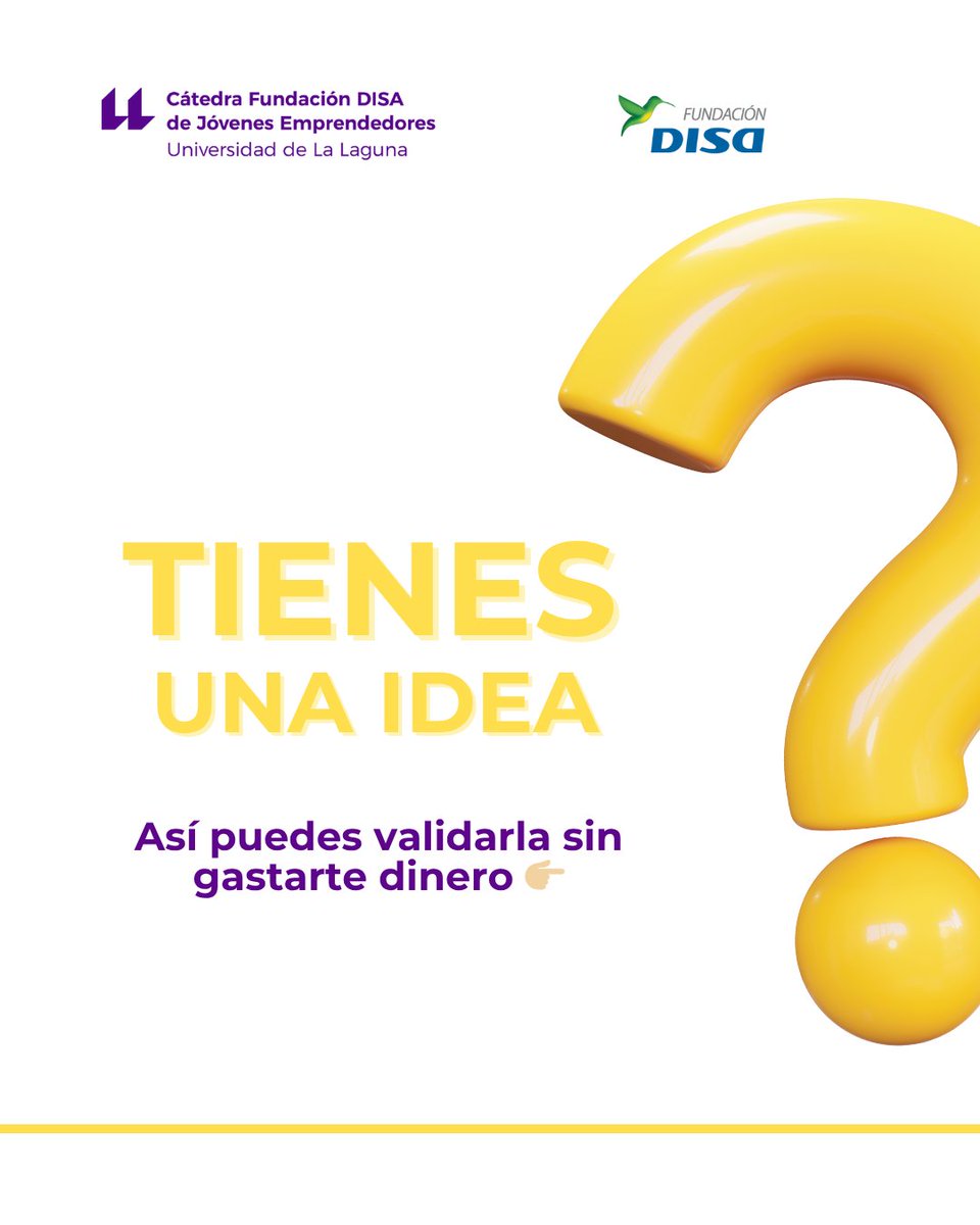 Cátedra Fundación Disa Jóvenes Emprendedores ULL tweet media