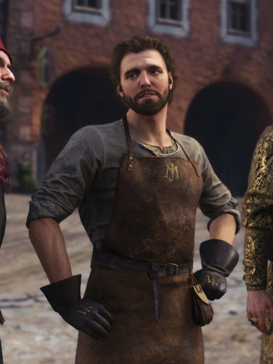 I... I have a sword commission for you, M... Master blacksmith...