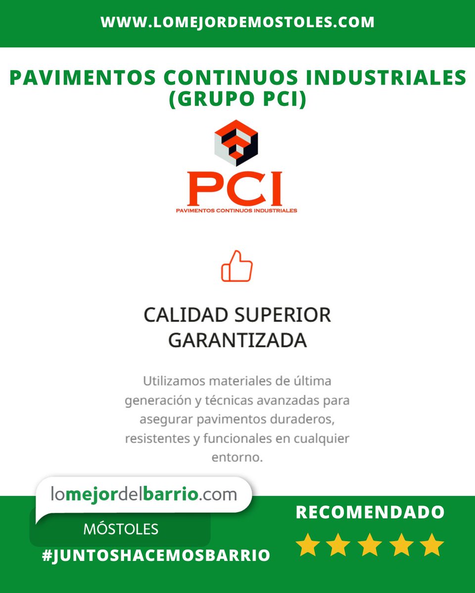 🏗️ 𝐏𝐚𝐯𝐢𝐦𝐞𝐧𝐭𝐨𝐬 𝐪𝐮𝐞 𝐦𝐚𝐫𝐜𝐚𝐧 𝐥𝐚 𝐝𝐢𝐟𝐞𝐫𝐞𝐧𝐜𝐢𝐚⁣
En 𝐆𝐫𝐮𝐩𝐨 𝐏𝐂𝐈 son especialistas en pavimentos continuos industriales y decorativos, ofreciendo siempre:⁣
⁣
👍 𝐂𝐚𝐥𝐢𝐝𝐚𝐝 𝐬𝐮𝐩𝐞𝐫𝐢𝐨𝐫 garantizada con materiales de última generación.⁣
👷