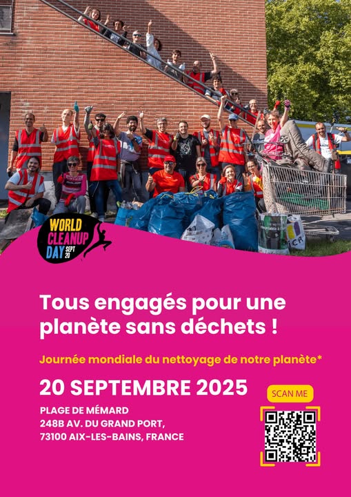 [#TousMobilisés] Mention spéciale à la mission locale d'#AixlesBains qui constitue un groupe de jeunes à l'occasion du <a href="/WCDFrance/">World Cleanup Day - France</a> le 20 septembre 

Agir ensemble pour une planète sans déchets est une priorité quotidienne mais une action collective peut faciliter l'engagement 🚯