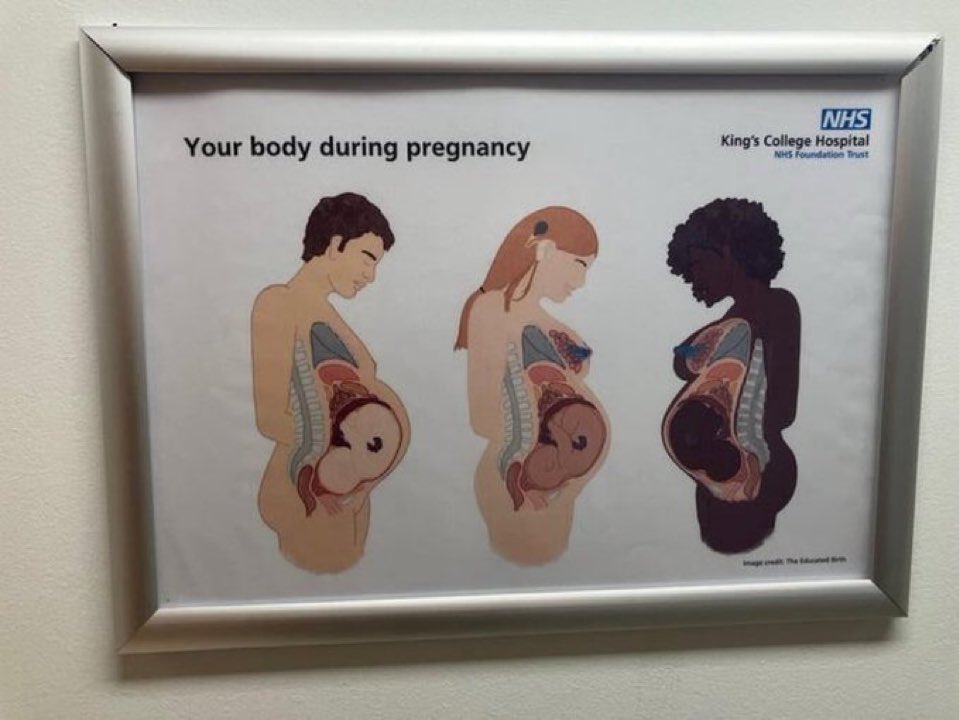 HazelAppleyard_'s tweet image. A real image from the NHS. 

A pregnant man ffs 🤦🏿‍♀️