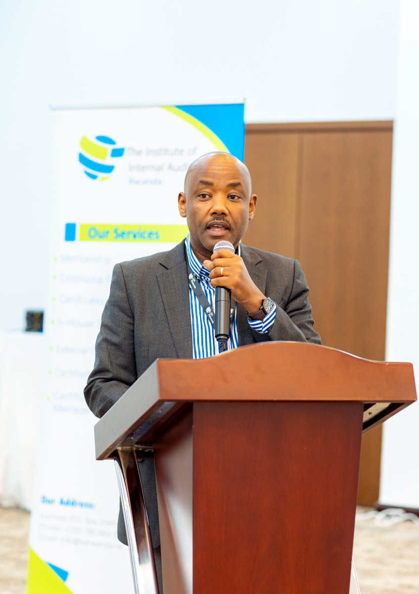 He encouraged IIA Rwanda members to fully embrace the internal audit profession and highlighted the importance of the IIA Rwanda Legal Act, which will help strengthen and regulate the practice of internal auditing in Rwanda. <a href="/RKRutuku/">Richard K. Rutuku</a> <a href="/AFIIA_AFRICA/">AFIIA_AFRICA</a>