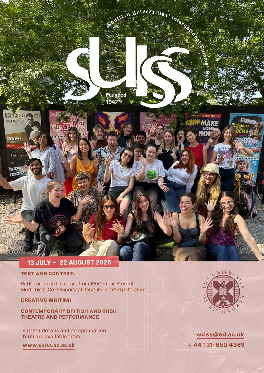 Applications are now open for SUISS 2026. Details available on the SUISS website. Please share far and wide 🌎💫