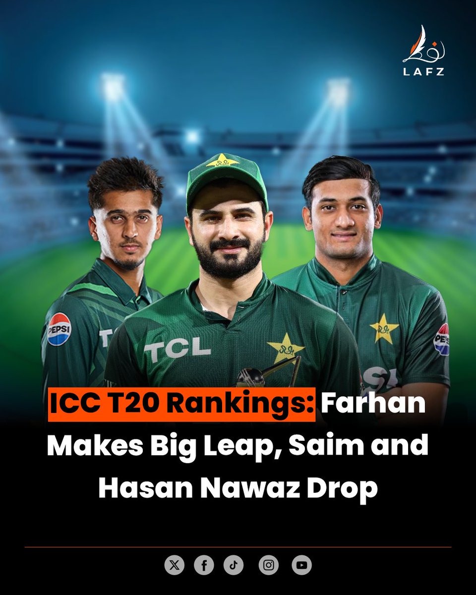 ICC released new T20 rankings

Read more : lafz.com.pk/news/15893/sai…

#ICC #ICCRanking #saimayub