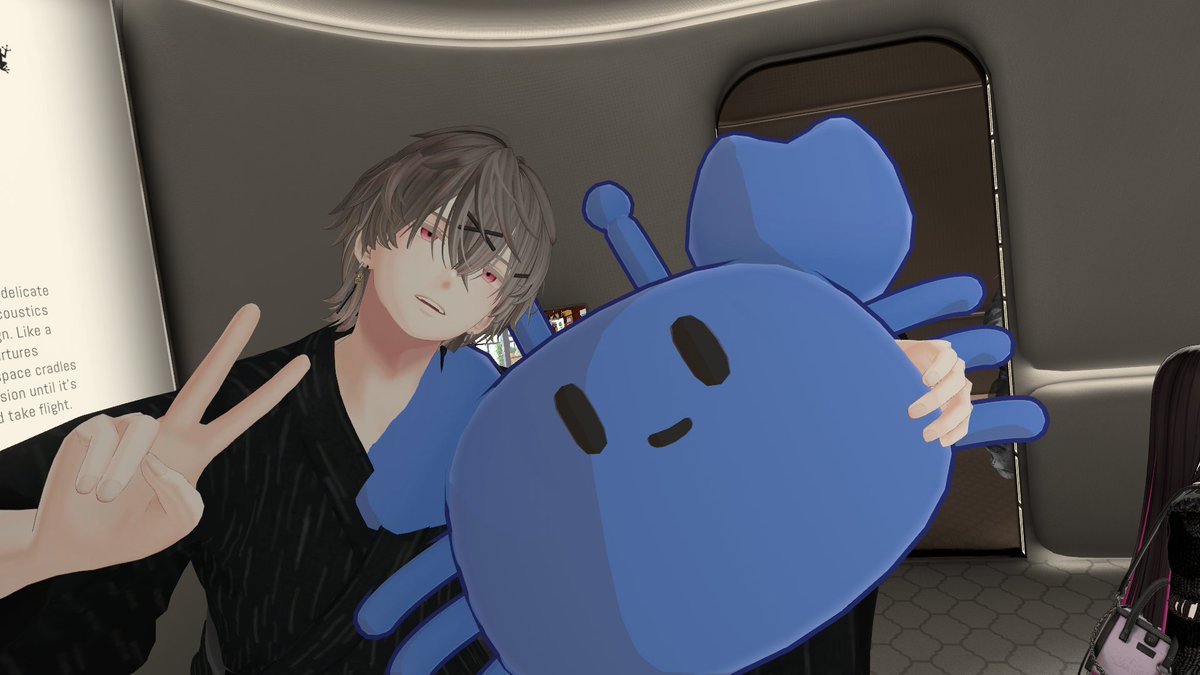 なっつ。VRC (@nattsu7nattsu) on Twitter photo 一昨日エトさんにJoinしたらラジオ風味の作業インスタンスでした💻
icenさんが来たので杏里くんで写真撮りました😊 一昨日エトさんにJoinしたらラジオ風味の作業インスタンスでした💻
icenさんが来たので杏里くんで写真撮りました😊