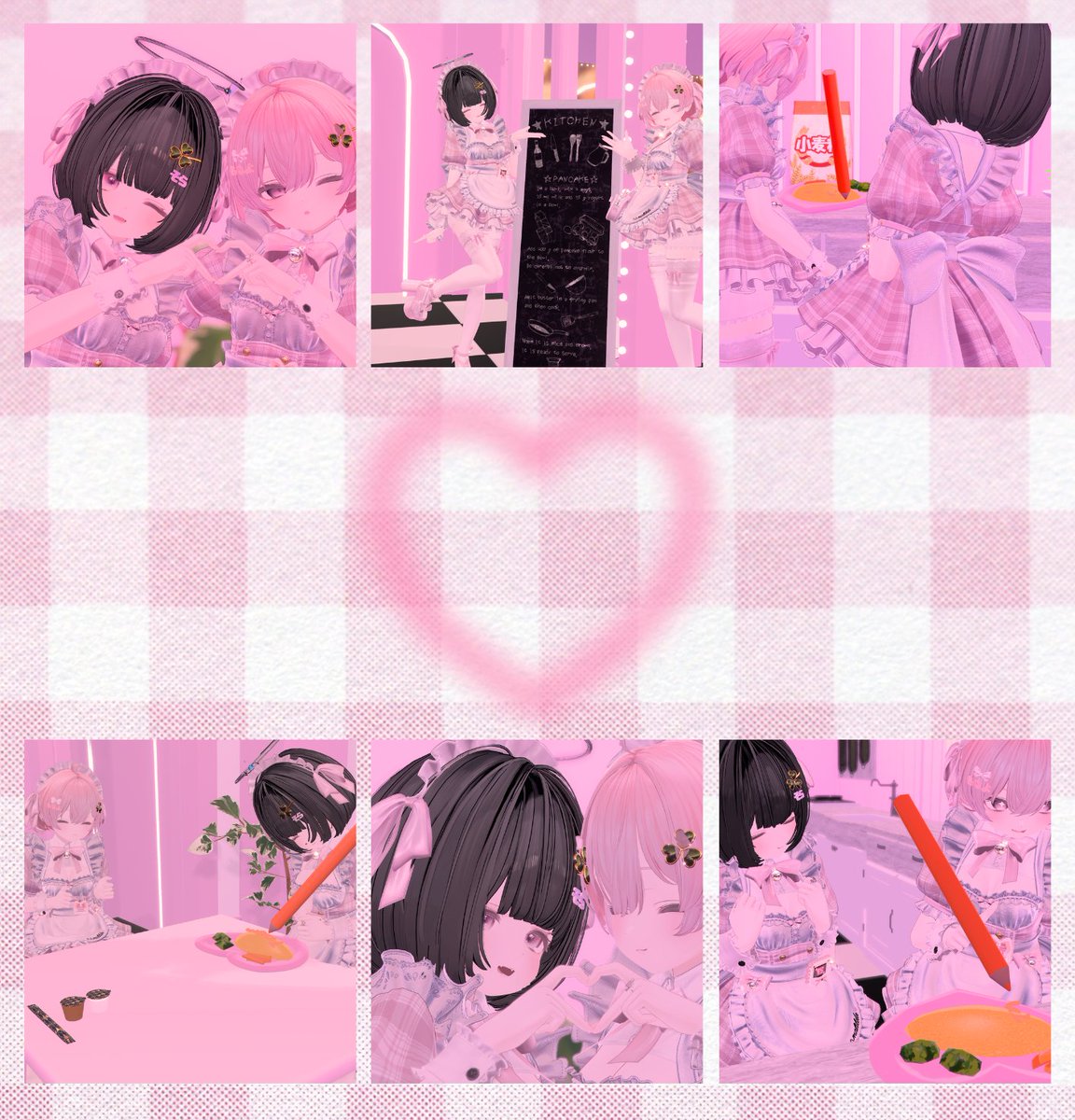 メイドさんごっこで遊ぶのたのしいね。

#双子ミルフィちゃんフォトコン #Milfy3D