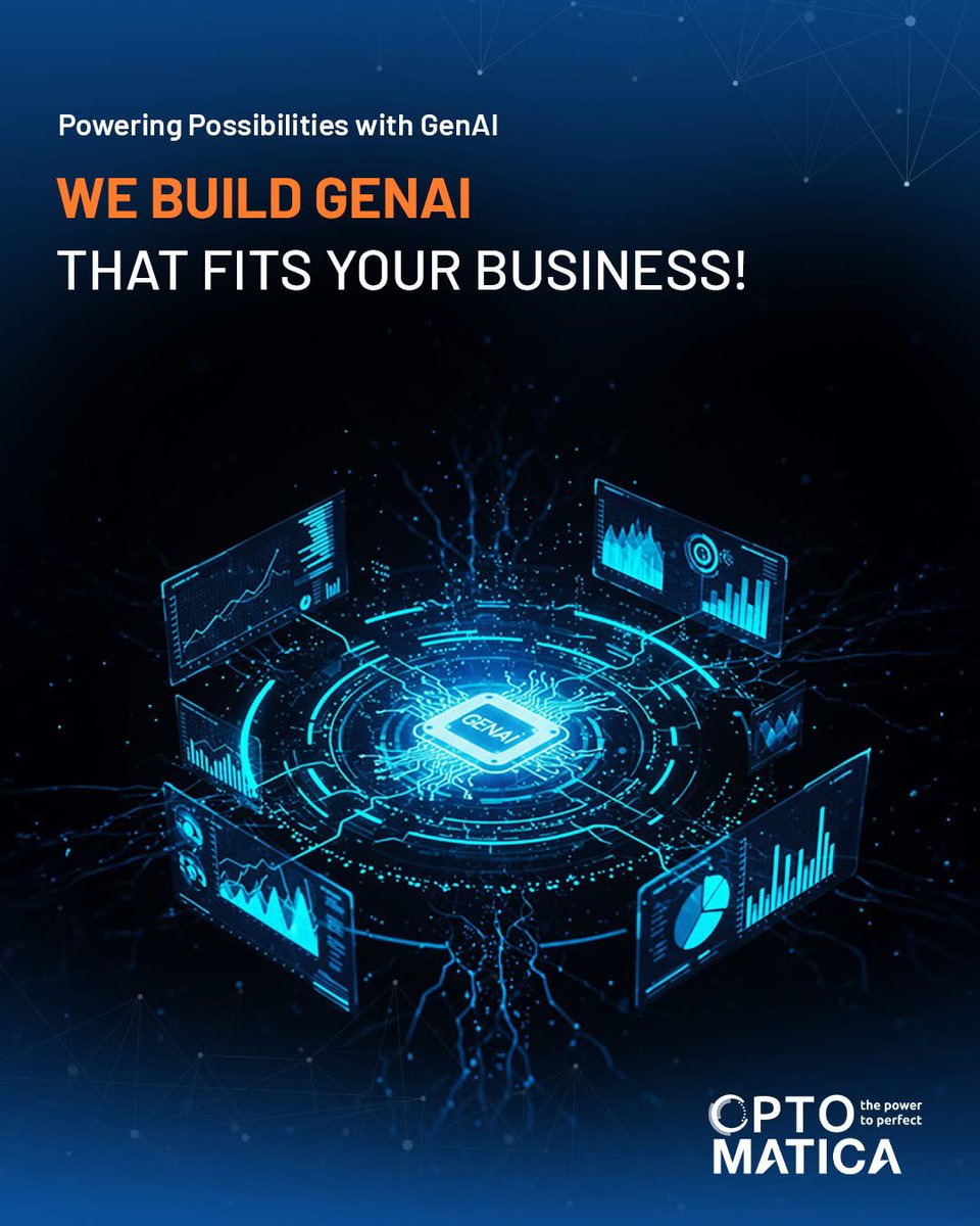 optomatica's tweet photo. “The future of AI isn’t general. It’s yours.”
AI that speaks your industry’s language, unlocks your hidden data, and scales with your ambition.
At Optomatica, we build AI that becomes part of your business DNA.
📥 DM us to see what your AI could look like.
#GenAI #AI #Optomatica https://t.co/2DOgcKIkft