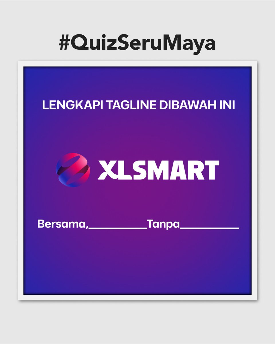 ✨ G I V E A W A Y ✨

🙋‍♀️Hai hai! Maya balik lagi bawa hadiah Saldo GoPay buat Teman Maya nih!
Yuk join #𝗤𝘂𝗶𝘇𝗦𝗲𝗿𝘂𝗠𝗮𝘆𝗮 dan menangkan hadiahnya!💸✨

👉 Cara ikutannya, Cek di bawah ini ya: