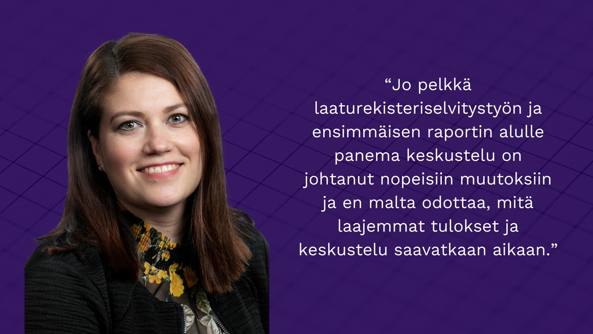 "Yksi suurimmista ongelmista on se, että keuhkosyöpä löydetään usein liian myöhään. Kun tauti on jo levinnyt, parantavaa hoitoa ei enää ole tarjolla. Lisäksi hoito Suomessa on usein pirstaleista"

<a href="/filha_ry/">Filha ry</a> Miia Aron blogi #laaturekisteri'n merkityksestä:
fican.fi/tieto-yhdistaa…