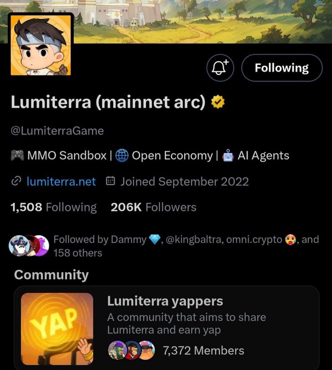 Pshyc_ (@cryptpshyc) on Twitter photo Yoooo 👀
<a href="/LumiterraGame/">Lumiterra (mainnet arc)</a> added mainet to their name on X.
It can only mean one thing. 😤
Brace up guys $LUMI is coming. Yoooo 👀
<a href="/LumiterraGame/">Lumiterra (mainnet arc)</a> added mainet to their name on X.
It can only mean one thing. 😤
Brace up guys $LUMI is coming.