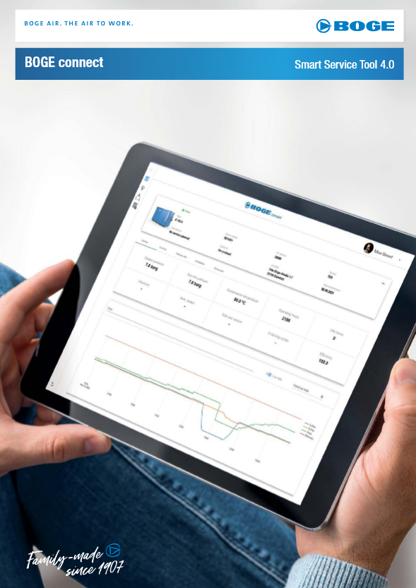 bogecompresores's tweet image. #BOGE connect acompaña al #compresor durante todo su ciclo de vida, gracias a un análisis continuo de las grandes cantidades de datos entrantes, es posible detectar de forma precoz anomalías de funcionamiento, así como mostrar potenciales de #optimización boge.com/es-es/supervis…