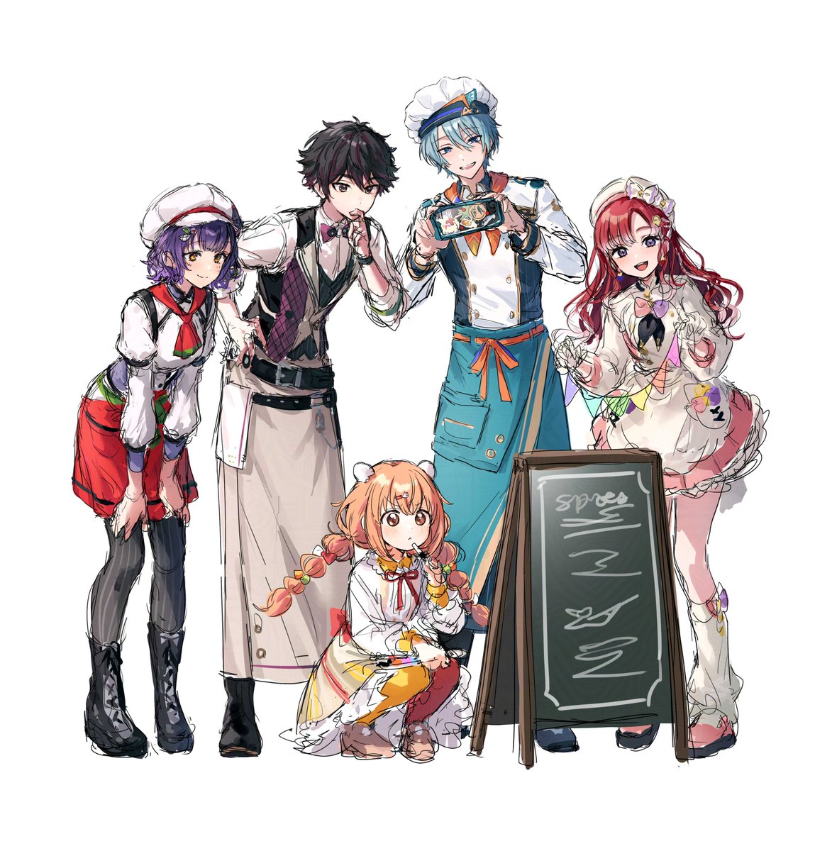 tone_haruma's tweet photo. すぺしゃーれらくがき
#すぺしゃー絵 #たまこのーと #そうまart #すずなあーと #渚ドロウト #さおと名画 https://t.co/QkWCQuCNXM