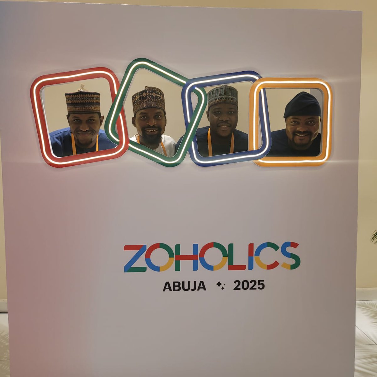 MtechNoble's tweet image. Woohoo! 🎉 
We're loving every moment at #ZoholicsAbuja2025! 
Exploring Zoho solutions, meeting brilliant minds, and building networks. 
Big kudos to @Zoho for an unforgettable experience! ✨ 
#Zoho #MTECHNobleHub #Innovation #TechInAfrica