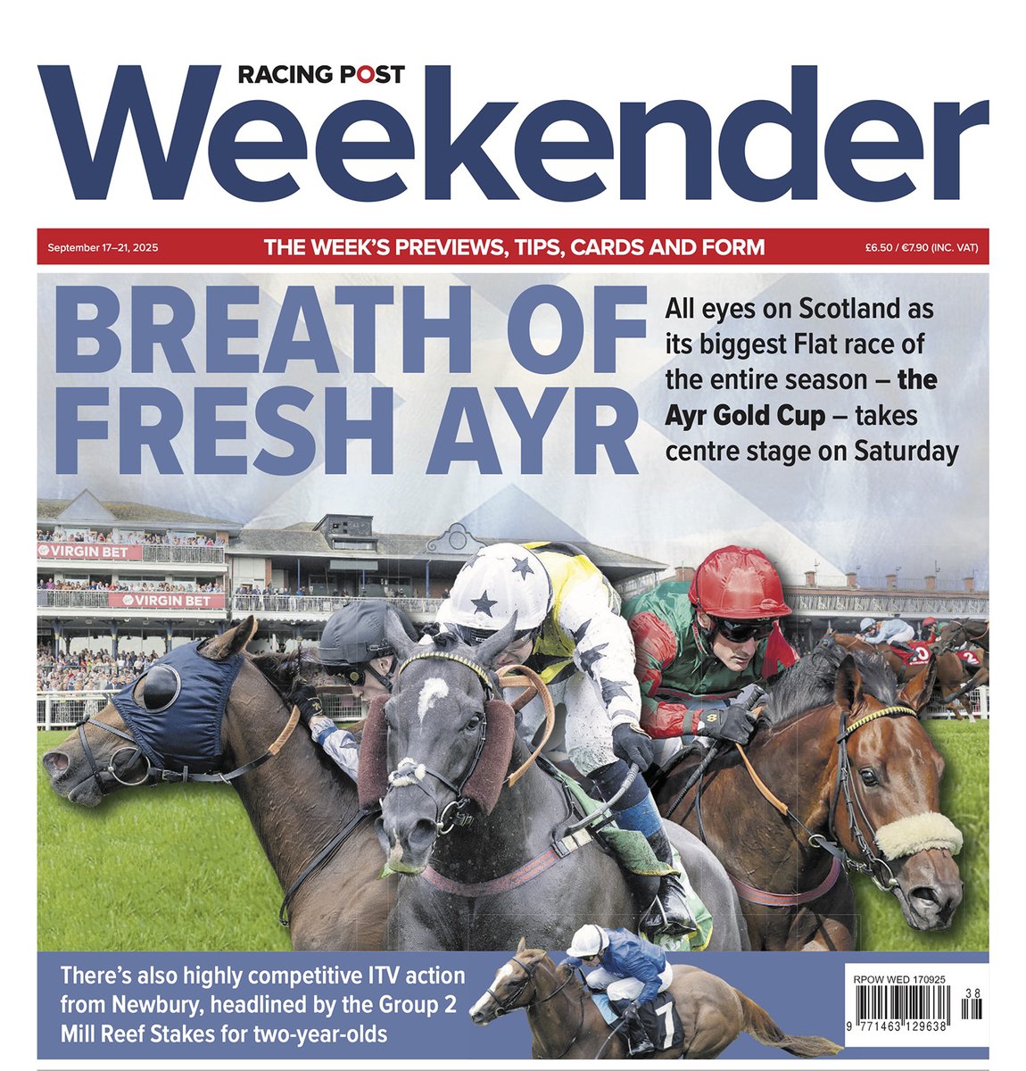 Weekender (@rpweekender) on Twitter photo It's <a href="/RPWeekender/">Weekender</a> Wednesday! ๐๏ธ
๐ All the week's results, cards, data and form
โ๏ธ Our tipping panellists have their say on Saturday's nine televised races
๐ฃ๏ธ Alistair Jones on the big talking points
๐ฎ๐ช Best bets in Ireland
PLUS much more!
Go and grab a copy - IT'S OUT NOW! It's <a href="/RPWeekender/">Weekender</a> Wednesday! ๐๏ธ
๐ All the week's results, cards, data and form
โ๏ธ Our tipping panellists have their say on Saturday's nine televised races
๐ฃ๏ธ Alistair Jones on the big talking points
๐ฎ๐ช Best bets in Ireland
PLUS much more!
Go and grab a copy - IT'S OUT NOW!