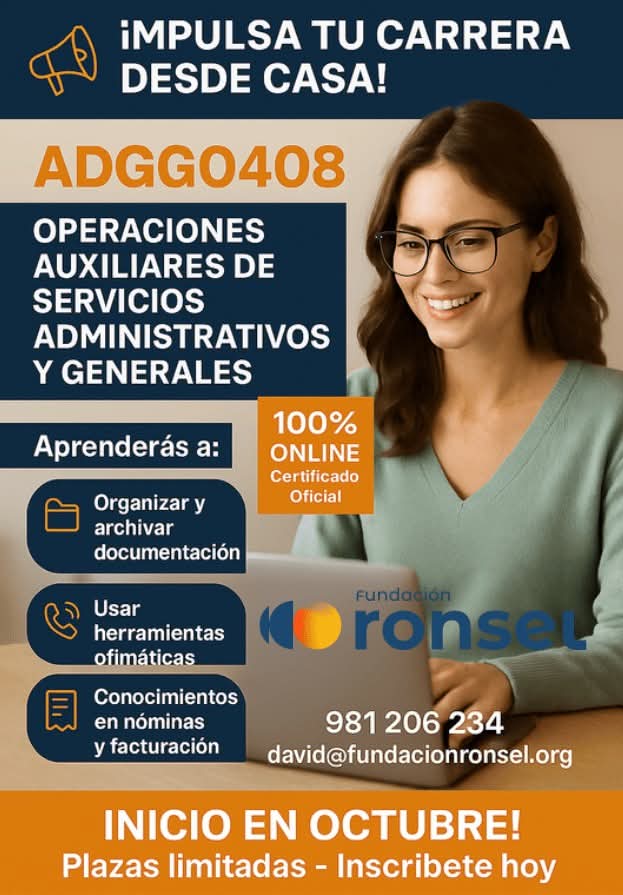 👨🏻‍💻 Formación online, gratuita y homologada.

🙋🏻 ¡Reserva tu plaza!